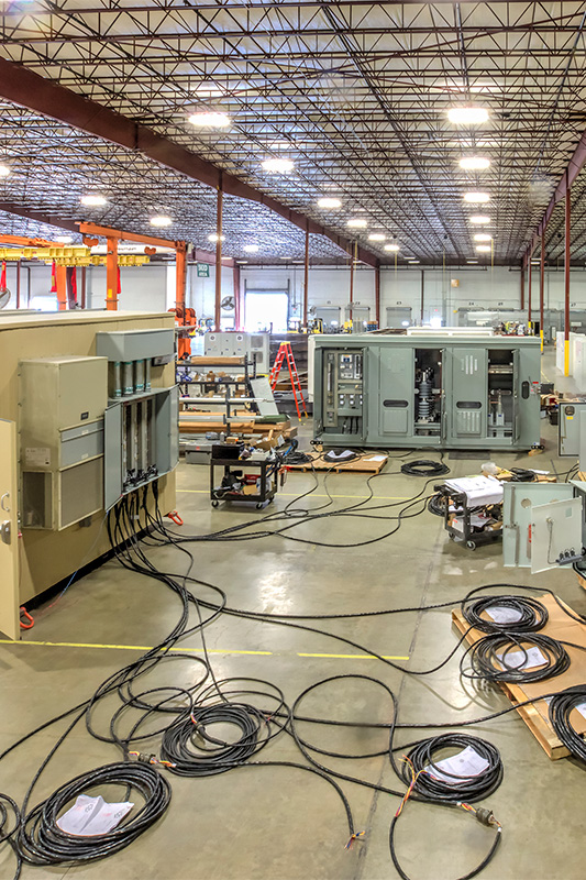 Accepotance testing + commissioning before leaving our facilities